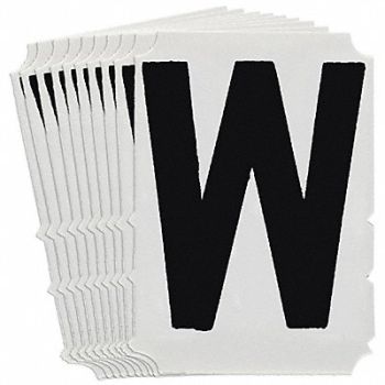 BRADY Numbers and Letters Labels PK 10, 800NJ0