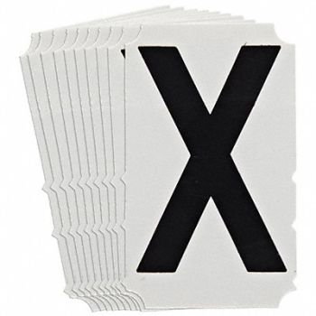 BRADY Numbers and Letters Labels PK 10, 800NJ1