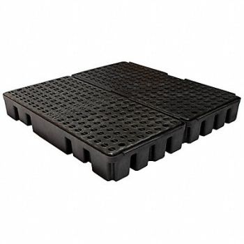 BLACK DIAMOND Spill Pallet 53 L x 53 W x 6 H, 35LT83