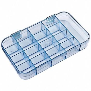 FLAMBEAU K4963 Compartment Box Snap Clear 1 5/16 in, 19YZ95