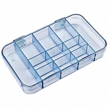 FLAMBEAU K4963 Compartment Box Snap Clear 1 5/16 in, 19YZ96