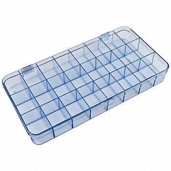 FLAMBEAU K4968 Compartment Box Snap Clear 1 11/16 in, 19YZ97
