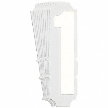 BRADY Numbers and Letters Labels PK 10, 800NJ5