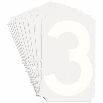 BRADY Numbers and Letters Labels PK 10, 800NJ7