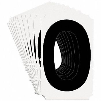 BRADY Numbers and Letters Labels PK 10, 800NL7