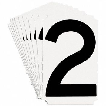 BRADY Numbers and Letters Labels PK 10, 800NL9