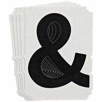 BRADY Numbers and Letters Labels PK 10, 800NL6