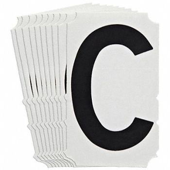 BRADY Numbers and Letters Labels PK 10, 800NN0
