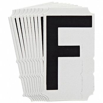 BRADY Numbers and Letters Labels PK 10, 800NN3