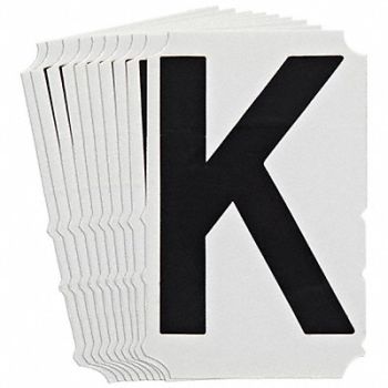 BRADY Numbers and Letters Labels PK 10, 800NN8