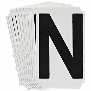 BRADY Numbers and Letters Labels PK 10, 800NP1