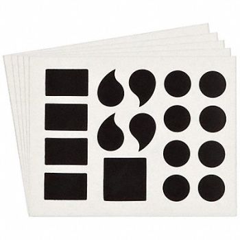 BRADY Numbers and Letters Labels PK 10, 800NP4