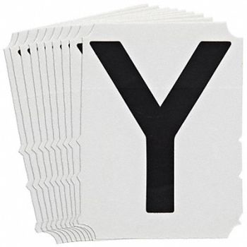 BRADY Numbers and Letters Labels PK 10, 800NR3