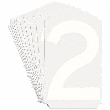 BRADY Numbers and Letters Labels PK 10, 800NR7