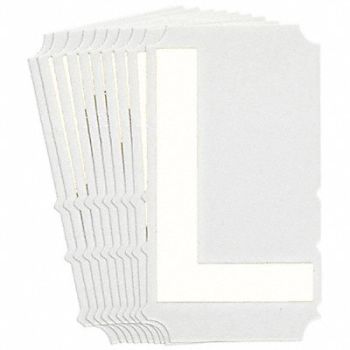 BRADY Numbers and Letters Labels PK 10, 800NT8
