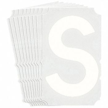 BRADY Numbers and Letters Labels PK 10, 800NT9
