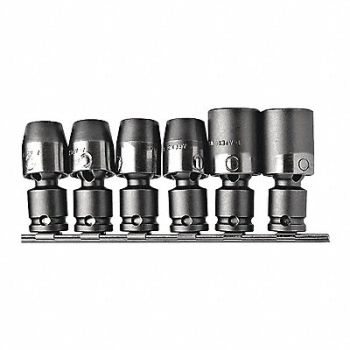 APEX Wrench Set of 6 Hex 1/2 Sq Dr METRIC, 517C53