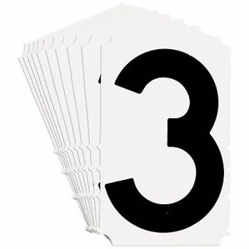 BRADY Numbers and Letters Labels PK 10, 800NU5