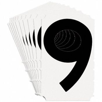 BRADY Numbers and Letters Labels PK 10, 800NV1