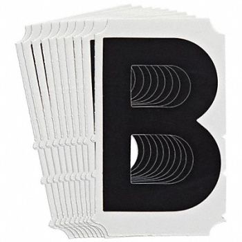 BRADY Numbers and Letters Labels PK 10, 800NV4