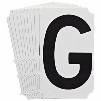 BRADY Numbers and Letters Labels PK 10, 800NV9