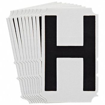 BRADY Numbers and Letters Labels PK 10, 800NW0