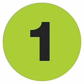 TAPE LOGIC Labels Number 1 2 Circle, 51CH03