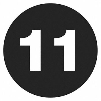 TAPE LOGIC Labels Number 11 2 Circle, 51CH10