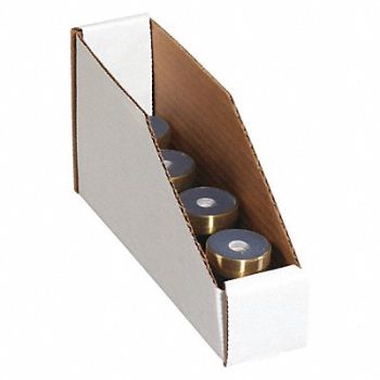 PARTNERS BRAND Bins Open Top 2x9x4x1/2 White PK25, 51CJ94