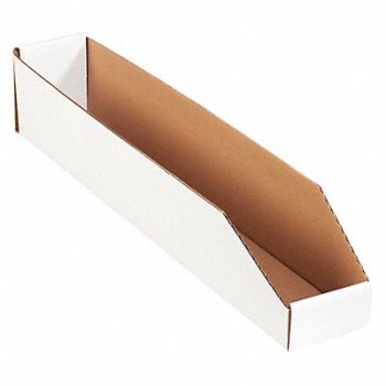 PARTNERS BRAND Bins Open Top 4x24x4x1/2 PK50, 51CK04