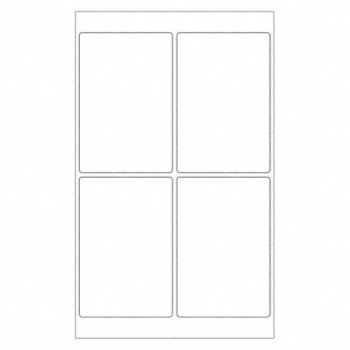 TAPE LOGIC Laser Label Rectangle 4x6 PK400, 51DG91