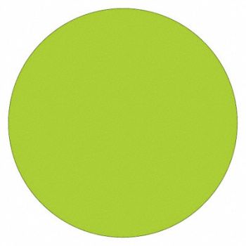 TAPE LOGIC Inventory Circle Label 1 Green, 51MJ15