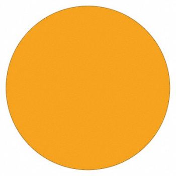 TAPE LOGIC Inventory Circle Label 1/2 Orange, 51MJ05