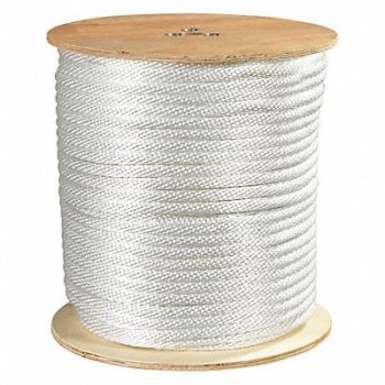 PARTNERS BRAND Nylon Rope Solid Braided 1/2 3900 lb, 51DW18