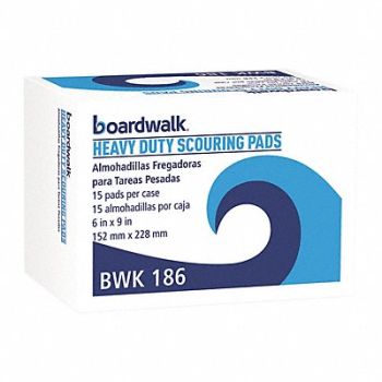PREMIERE PADS Floor Scouring Pad 9 in L Green PK15, 51EE33
