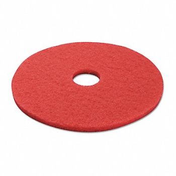 PREMIERE PADS Buffing Floor Pads 17 Red PK5, 51EE42