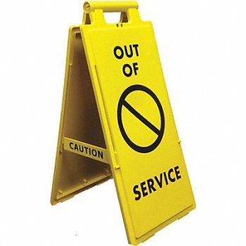CORTINA SAFETY PRODUCTS Safety Flr Sign Out Of Service 2 x4, 51GY66