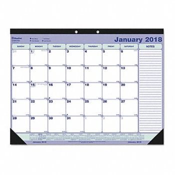 BLUELINE Desk Pad Monthy 21-25x16 Wht, 51LH47