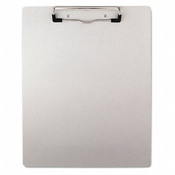 UNIVERSAL ONE Aluminum Plastic Clipboard Silver, 51LJ57