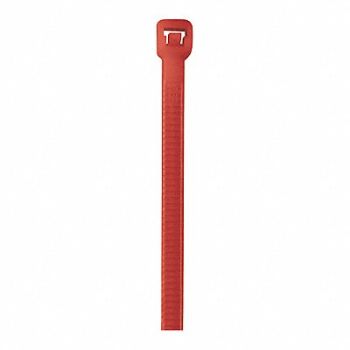 PARTNERS BRAND Fluorescent Red Cable Ties PK1000, 51LV50