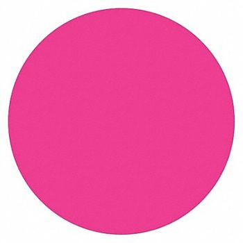 TAPE LOGIC Inventory Circle Label 1/2 Pink, 51MJ06