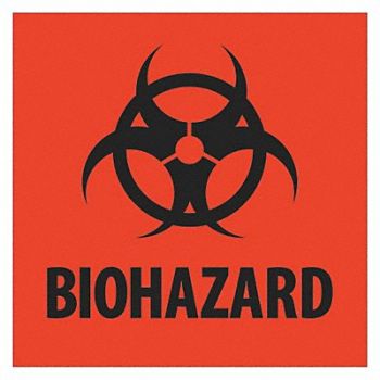 TAPE LOGIC Label Biohazard 2x2, 51MR57