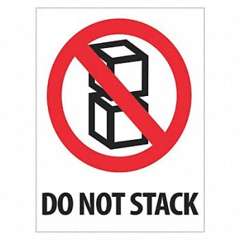 TAPE LOGIC Label Do Not Stack 3x4, 51MT02
