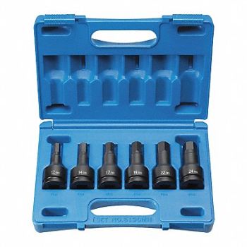 GREY PNEUMATIC Gray Pneumatic 3/4 DR 6PC HEX, 51NK10