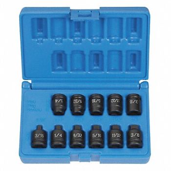 GREY PNEUMATIC Pipe Plug 3/8 D 11pcs., 51NM97