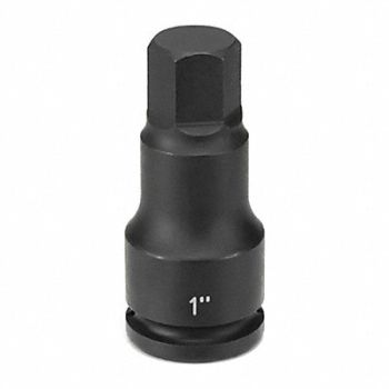GREY PNEUMATIC Socket 3/4 D 1 Hex, 51PE91