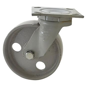 FAIRBANKS Casters Semi Steel Swivel 6, 51UP16