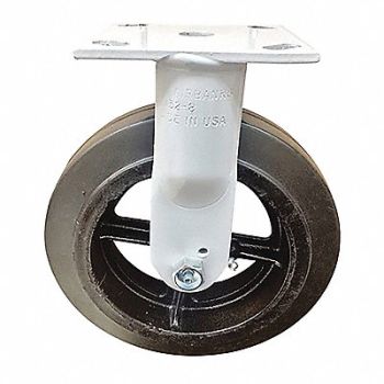 FAIRBANKS Casters Rubber/Mold-on Rigid 8, 51UP32