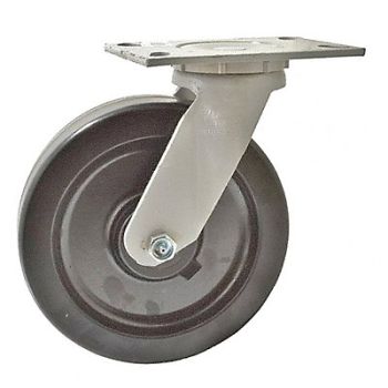 FAIRBANKS Casters Wide Swivel Phenolic 6, 51UR06
