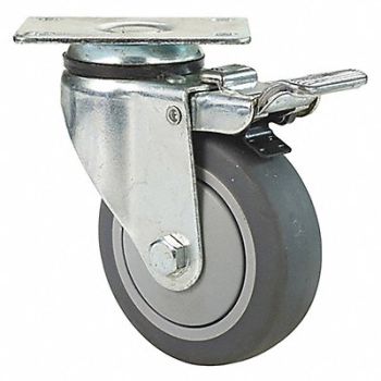 FAIRBANKS Casters Total Lock Series Swivel 4, 51UR30